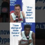 can't wait to see this connection on the court