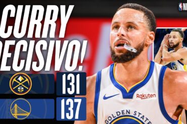 CURRY tem noite inspirada e WARRIORS vencem NUGGETS na prorrogação - Melhores Momentos