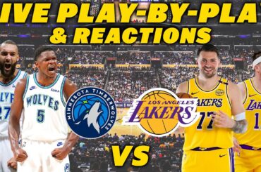 Minnesota Timberwolves vs Los Angeles Lakers | Live Play-By-Play & Reactions