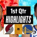 Golden State Warriors vs Blazers Full Game Highlights 1st Qtr P2 | Oct 24 | 2025 NBA Highlights