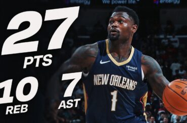 Zion Williamson's 27-PT DOUBLE-DOUBLE vs Spurs | October 24, 2025