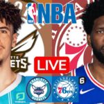 LIVE: CHARLOTTE HORNETS vs PHILADELPHIA 76ERS | NBA | PLAY BY PLAY | SCOREBOARD