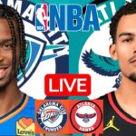 LIVE: OKLAHOMA CITY THUNDER vs ATLANTA HAWKS | NBA | PLAY BY PLAY | SCOREBOARD