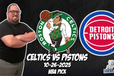 Detroit Pistons vs Boston Celtics 10/26/25 NBA Free Picks & Prediction | NBA Betting Tips