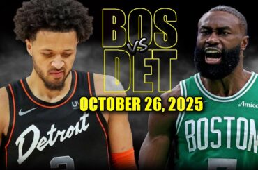 Boston Celtics vs Detroit Pistons Full Game Highlights - October 26, 2025 | NBA Season