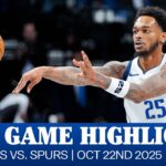 Mavericks Highlights vs. San Antonio Spurs | October 22, 2025