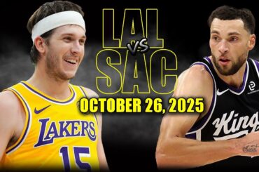 Los Angeles Lakers vs Sacramento Kings Full Game Highlights - October 26, 2025 | NBA Season
