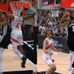 Victor Wembanyama CRAZY 360 layup and shows off handles vs Raptors 🔥