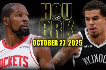 Houston Rockets vs Brooklyn Nets Full Game Highlights - October 27, 2025 | NBA Season