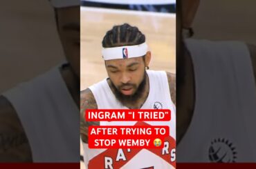 Brandon Ingram after trying to stop Victor Wembanyama 😂 #shorts