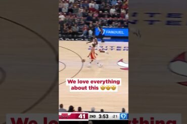 Dyson steal, Trae behind-the-back pass, Jalen dunk oh yesss #hawks #nba #traeyoung #dysondaniels