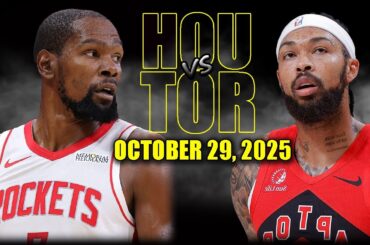 Houston Rockets vs Toronto Raptors Full Game Highlights - October 29, 2025 | NBA Season