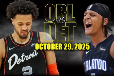 Orlando Magic vs Detroit Pistons Full Game Highlights - October 29, 2025 | NBA Season