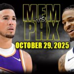 Phoenix Suns vs Memphis Grizzlies Full Game Highlights - October 29, 2025 | NBA Season