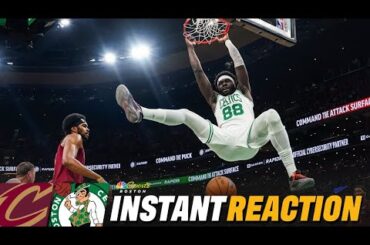 INSTANT REACTION: C's DOMINATE on the glass against one of the East's best in blowout win vs. Cavs 😤