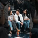 Courtside comedy: Adam Devine mic’d up😂