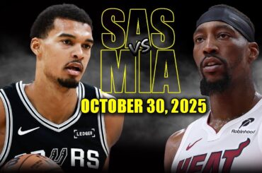 San Antonio Spurs vs Miami Heat Full Game Highlights - October 30, 2025 | NBA Season