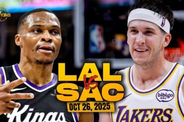 Los Angeles Lakers vs Sacramento Kings Full Game Highlights | Oct 26, 2025 | FreeDawkins