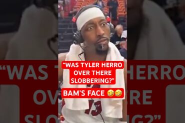 "Was Tyler Herro over there slobbering?" 😂 #shorts