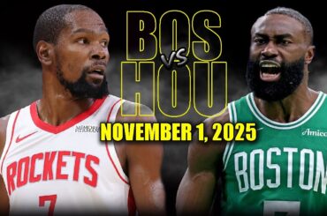 Houston Rockets vs Boston Celtics Full Game Highlights - November 1, 2025 | NBA Season