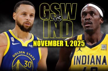 Golden State Warriors vs Indiana Pacers Full Game Highlights - November 1, 2025 | NBA Season