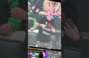 Drake "Drake Maye" Maye and Will Campbell in the house 🏡 #celtics #patriots #nba #nfl #shorts