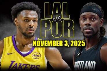 Los Angeles Lakers vs Portland Trail Blazers Full Game Highlights - November 3, 2025 | NBA Season