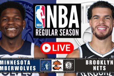 Minnesota Timberwolves vs Brooklyn Nets NBA Live Scoreboard Today 2025