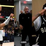 Bucks locker room after Giannis game winner and Myles Turner return to Indiana