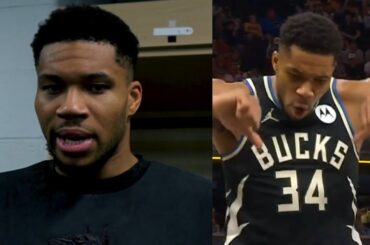 Giannis talks booing back at Pacers crowd to support Myles Turner 🙌
