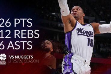 Russell Westbrook 26 pts 12 rebs 6 asts vs Nuggets 25/26 season