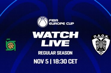 Regular Season | BC Trepca v PAOK BC | Full Basketball Game | FIBA Europe Cup 2025-26