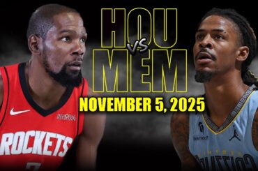 Houston Rockets vs Memphis Grizzlies Full Game Highlights - November 5, 2025 | NBA Season