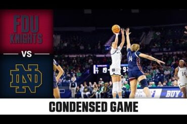 Fairleigh Dickinson vs. Notre Dame Condensed Game | 2025-26 ACC Women’s Basketball