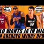 Carmelo Anthony LINKS Ja Morant to the Miami Heat! Bam Injury UPDATE & MYSTERY 7-Footer REVEALED!