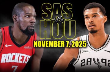 Houston Rockets vs San Antonio Spurs Full Game Highlights - November 7, 2025 | NBA Season