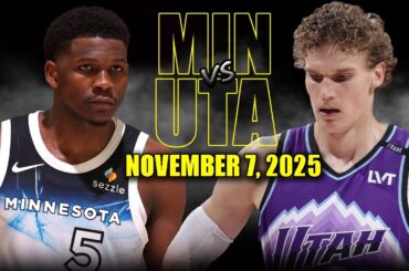 Minnesota Timberwolves vs Utah Jazz Full Game Highlights - November 7, 2025 | NBA Season