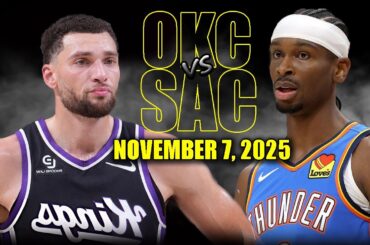 Oklahoma City Thunder vs Sacramento Kings Full Game Highlights - November 7, 2025 | NBA Season