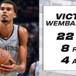 Victor Wembanyama LIGHTS UP for 22 PTS vs HOU!