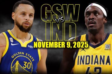 Golden State Warriors vs Indiana Pacers Full Game Highlights - November 9, 2025 | NBA Season