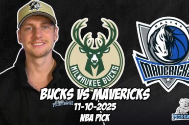Milwaukee Bucks vs Dallas Mavericks 11/10/25 NBA Free Picks & Prediction | NBA Betting Tips