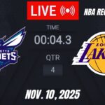 NBA LIVE! Los Angeles Lakers vs Charlotte Hornets | November 10, 2025 Lakers vs Hornets Live 2K26