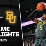 Washington vs. Baylor Game Highlights | 2025-26 Big 12 Men’s Basketball
