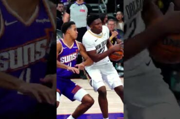 Derik Queen spins to the rack #pelicans #suns #highlights