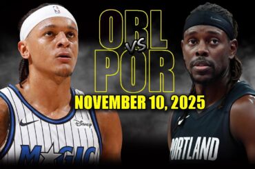 Orlando Magic vs Portland Trail Blazers Full Game Highlights - November 10, 2025 | NBA Season