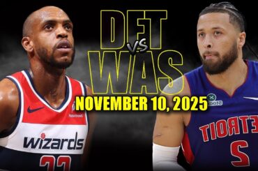 Detroit Pistons vs Washington Wizards Full Game Highlights - November 10, 2025 | NBA Season