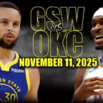 Golden State Warriors vs Oklahoma City Thunder Full Game Highlights - November 11, 2025 | NBA Season