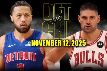Chicago Bulls vs Detroit Pistons Full Game Highlights - November 12, 2025 | NBA Season