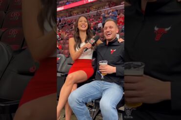 NBA Chicago Bulls fan risking his life for an interview #nba #nbahighlights #funnyshorts #comedy