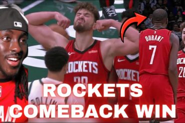 KD + SENGUN IS SCARY.. Rockets Vs. Bucks Highlights Reaction
